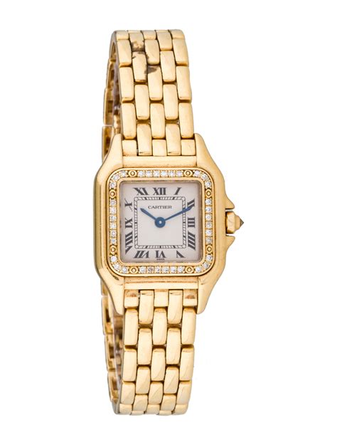 diamond watch cartier|cartier watch with diamond bezel.